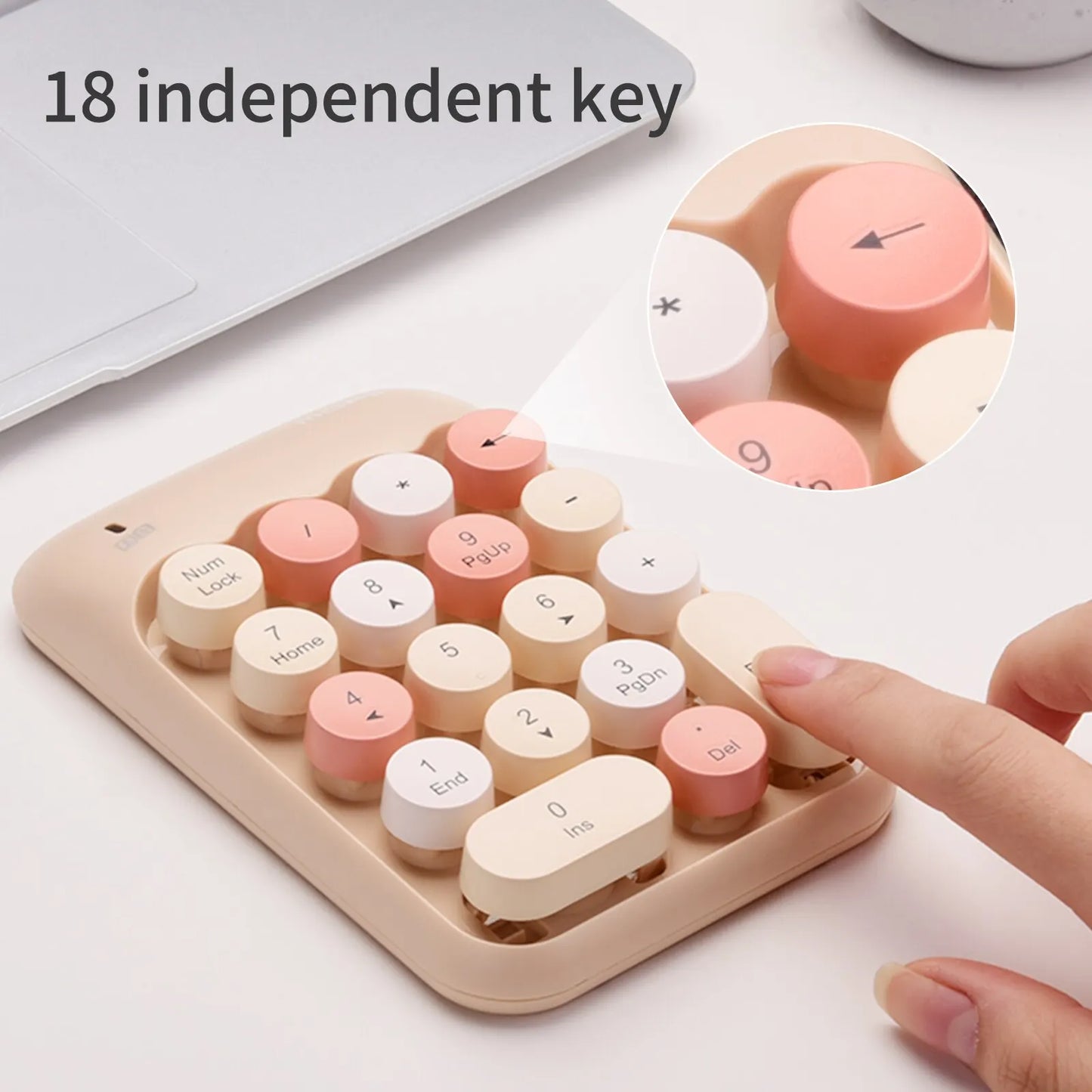 Colorful Retro Wireless Keypad