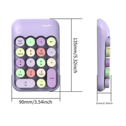 Colorful Retro Wireless Keypad